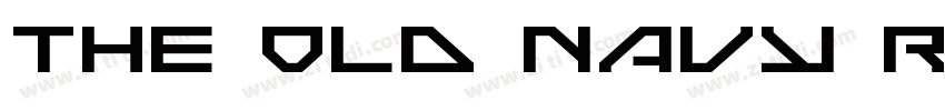 The Old Navy Regular字体转换